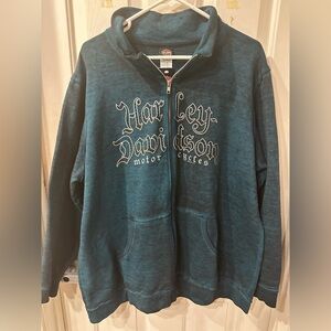 Zip up blue Harley-Davidson jacket size 3x- new with tags